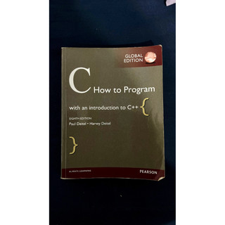 原文書轉售C How To Program with an introduction to C++ 8e