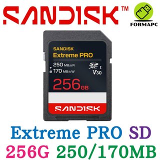 SanDisk Extreme PRO SDXC SD 256G 256GB U3 V30 4K 250MB 高速記憶卡
