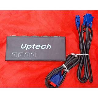 奇機通訊【Uptech】二手 VS400 銀幕 螢幕切換器 4台電腦共用1台營幕 VGA 功能正常