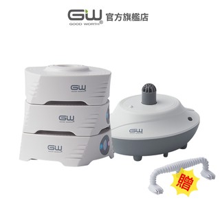【官方直營】-GW水玻璃- 疊疊樂分離式除濕機3件組 (含還原座)(1疊1座贈1烘)