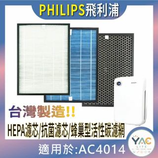 YAC Life適用 PHILIPS 飛利浦 AC4014 AC4072 AC4143 AC4144清淨機濾網濾芯