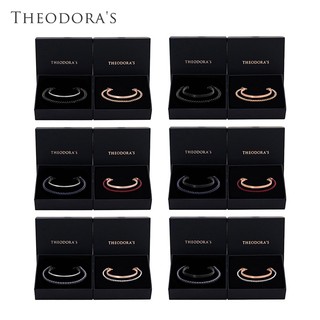 【THEODORA'S】情侶手環/手鍊-相遇線索C型雙圈手環 情侶對飾【希奧朵拉】