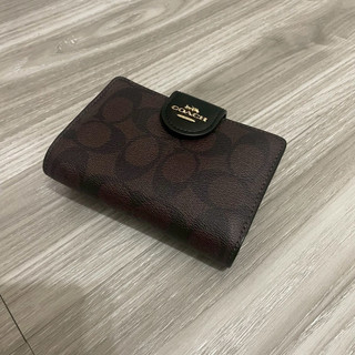 🇹🇼台灣現貨🇹🇼Coach中夾 美國代購🇺🇸Coach花紋中夾 Coach黑色中夾 Coach奶茶中夾 花紋中夾 零錢袋