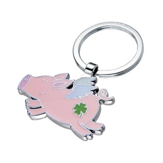 【Troika】LUCKY PIG 幸運豬金屬鑰匙圈 四葉草吊飾