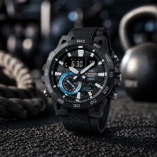 【WANgT】CASIO 卡西歐 Edifice ECB-40PB-1A 藍芽連線賽車風格男錶 世界時間 賽車計時腕錶