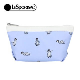 Lesportsac Small Sloan Cosmetic 小梯形化妝包 收納包 盥洗包 女包(雪地小企鵝) 學生錶
