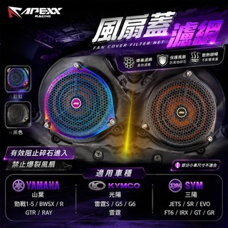 APEXX | 彩鈦 風扇護蓋 白鐵護網 風扇蓋 風扇 護罩 護網 勁戰 BWSR 雷霆 S G6 JETS GT