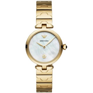 EMPORIO ARMANI珍珠貝晶鑽女錶 (AR11198) 開學季禮物