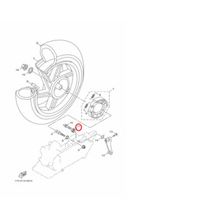 YAMAHA 原廠 GTR AERO RAY 125 護油圈 料號:1P3-F3147-00