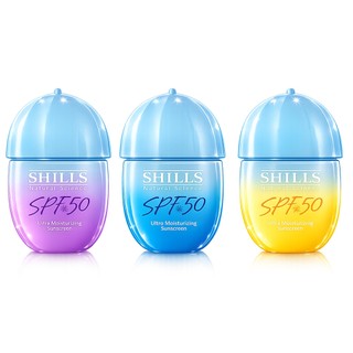 【SHILLS舒兒絲】很耐曬超清爽水感UV防曬乳SPF50(美白型/潤色型/戲水型) 3入