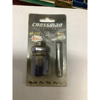 CROSSMAN 二合一短柄磁性螺絲起子 1.2” 32mm 46-100 包裝有點舊介意者勿下單