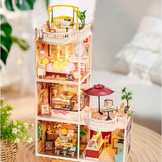 【 ArtLife 藝術生活 x DIY小屋 】Rolife若來 手作木質 超級世界配件 陽光露台 咖啡露台 隔日 現貨