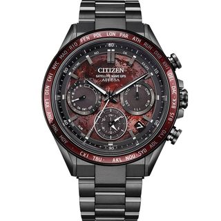 CITIZEN 星辰ATTESA 血月限定款 鈦金屬 GPS衛星對時電波腕錶/44.6mm(CC4077-71Z)