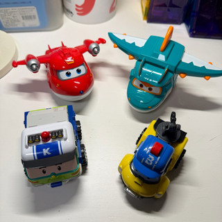 super wings 波力 巴奇 buckey奇頓 kenton超級飛俠 變身機器人 樂迪 大壯 二手