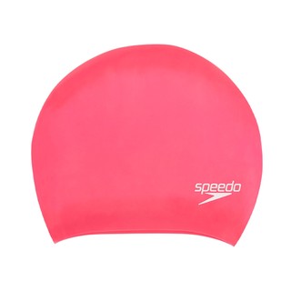 【線上體育】SPEEDO 成人長髮用矽膠泳帽 Long Hair 桃紅