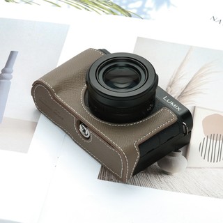 【Martin Duke 】適用於 Panasonic Lumix L10 頂級牛皮相機底座 相機皮套 快拆電池