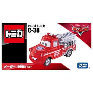 新品 現貨 日版 合金車 TOMICA CARS 汽車總動員 C-38脫線(消防車版)多美小汽車