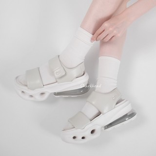 【Sharkhead】現貨 Nike W Air Max Halo 涼鞋 米白 厚底 魔鬼氈 氣墊 IO1959-002