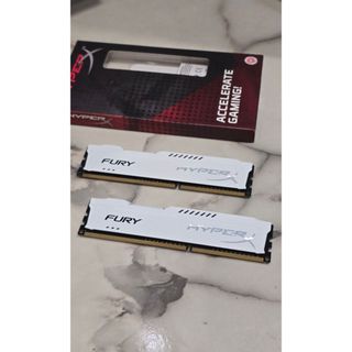 Kingston金士頓 顯示卡 HyperX FURY Memory White - 8GB Kit*(2x4GB) -