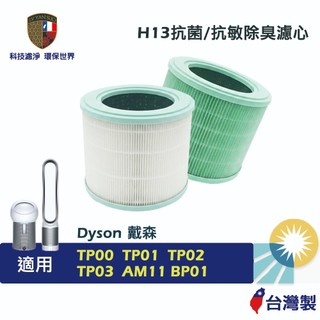 濾研所 HEPA抗病毒 濾網 適用 Dyson TP00 TP01 TP02 TP03 AM11 BP01 空氣清淨機