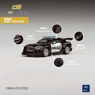 CM MODEL Ford GTD POLICE 警車 CM64-GTD-PD02