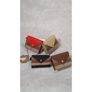 BURBERRY（小廢包）Burberry 信封金鍊小夾