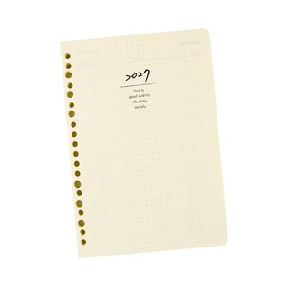 【conifer綠的事務】2027年25K八分割週誌內頁 適用6孔、20孔孔夾