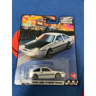 風火輪 hot wheels 林蔭大道 豐田 toyota ae86 sprinter trueno頭文字D 精裝 膠胎
