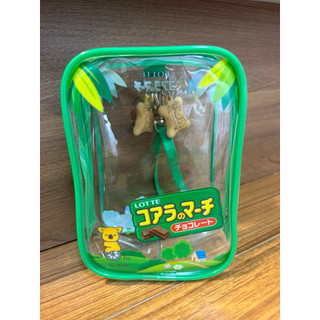 【拆封未使用】7-11 樂天小熊餅乾 透明娃包 痛包 曬娃包 綠色收納包 小熊餅 樂天小熊餅