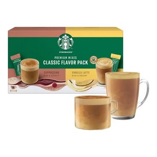 星巴克 Starbucks 特選風味拿鐵組 卡布奇諾8入＋香草拿鐵8入