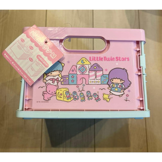 日本正版～*三麗鷗 雙子星 2018年 Little Twin Stars Kiki Lala摺疊收納盒 收納籃