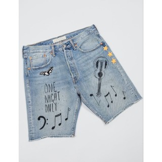 Levis 501CT 150週年紀念版 音樂塗鴉風 牛仔短褲 23679-0024