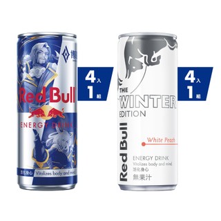 Red Bull 紅牛能量飲料 250ml (4罐/組)x2組 (原味+白桃) 共8入 官方直營店