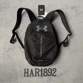[海鹿馬]UA Under Armour 安德瑪 Hustle Lite 後背包 防潑水 可放筆電 黑色