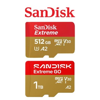 SANDISK 512G 1TB EXTREME MicroSDXC UHS-I A2 U3 記憶卡 讀190 寫130