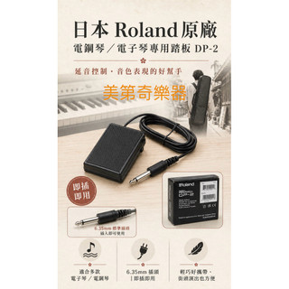 電鋼琴踏板《 美第奇樂器》Roland 延音踏板＃ 電鋼琴延音踏板 ＃ 電子琴攜帶式踏板 日本品牌耐用好品質