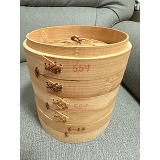 【菊川本味】5.5寸竹製串底蒸籠（竹泰款）