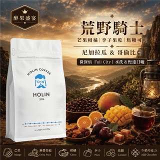 HOLIN【荒野騎士】現烘精品咖啡豆｜咖啡粉｜尼加拉瓜×哥倫比亞｜微深焙｜芒果 柑橘 李子 巧克力｜熱帶果香｜日常首選