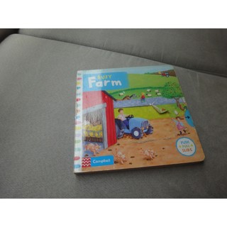 正版硬頁拉拉書 Busy 系列：Busy Farm 硬頁書 親子繪本 英國Campbell操作書