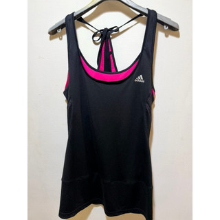 愛迪達（adidas clima cool)吸濕排汗女生韻律有氧、瑜珈長版背心