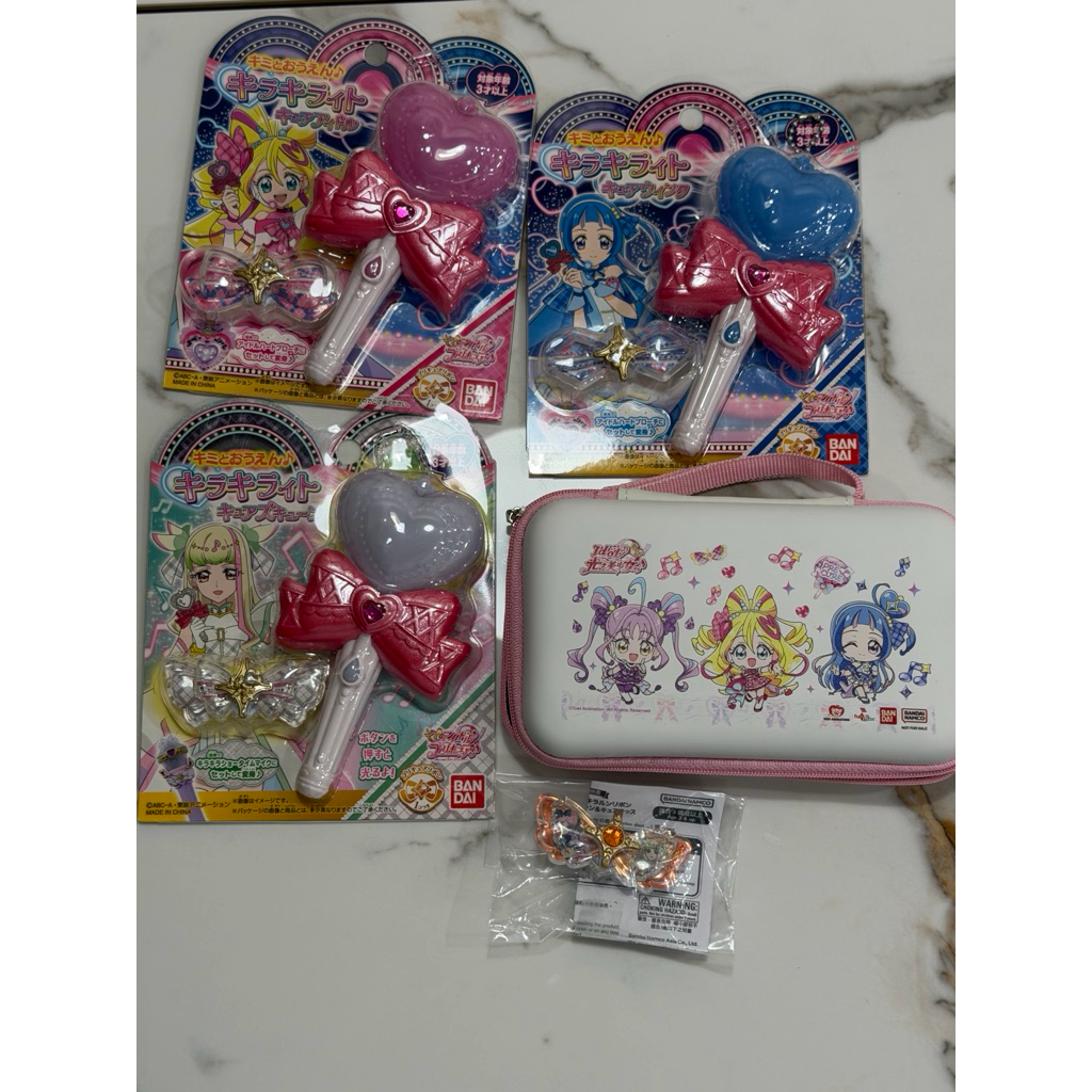 二手日本 Idol光之美少女你與我 光之美少女 閃耀愛心蝴蝶結 偶像愛心緞帶 閃耀應援棒 偶像天使 俏麗天使 心跳天使
