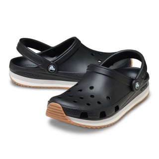 67*Crocs卡駱馳 中性鞋 洞洞鞋 Crocband Runner 卡駱班 橡膠底 復古輕彈 黑212831-001