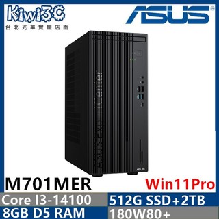 ASUS M701MER-314100032X i3-14100/8G/512G+2T/CRD/DVD/180W