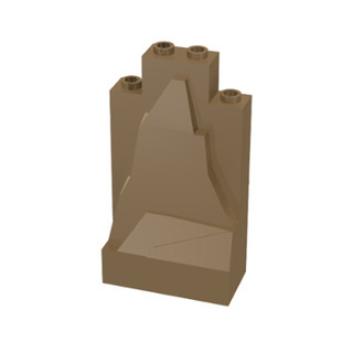 【金磚屋】47847DTN1 LEGO 樂高零件 Dark Tan Rock Panel 2 x 4 x 6
