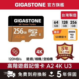 【GIGASTONE】資料救援記憶卡A2 U3 256G/128G/64G｜台灣製造microSD/64GB/128GB