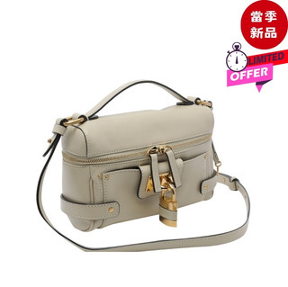 Chloe Paddington Vanity 粒面水牛皮鎖頭包 象牙白色