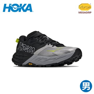 【HOKA 法國 男 Speedgoat 7 越野鞋《黑/星球灰》】HO1171928/戶外鞋/休閒/登山