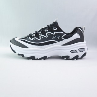 SKECHERS 180399BKW 女戶外越野系列 D LITES MAX 老爹鞋 厚底 黑白
