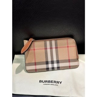 【EZ兔購🐰Sammi 精品】正品 BURBERRY 小牛皮 零錢 卡 包 卡夾💰原價11800
