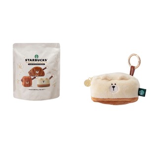 星巴克的天空 Starbucks 烘焙小熊造型零錢包盲袋 起司蛋糕掛飾 收納小包